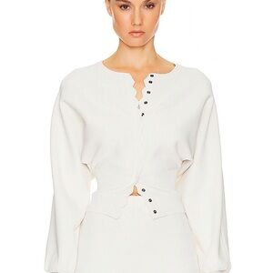 Chic White Women's Cardigan Sweater